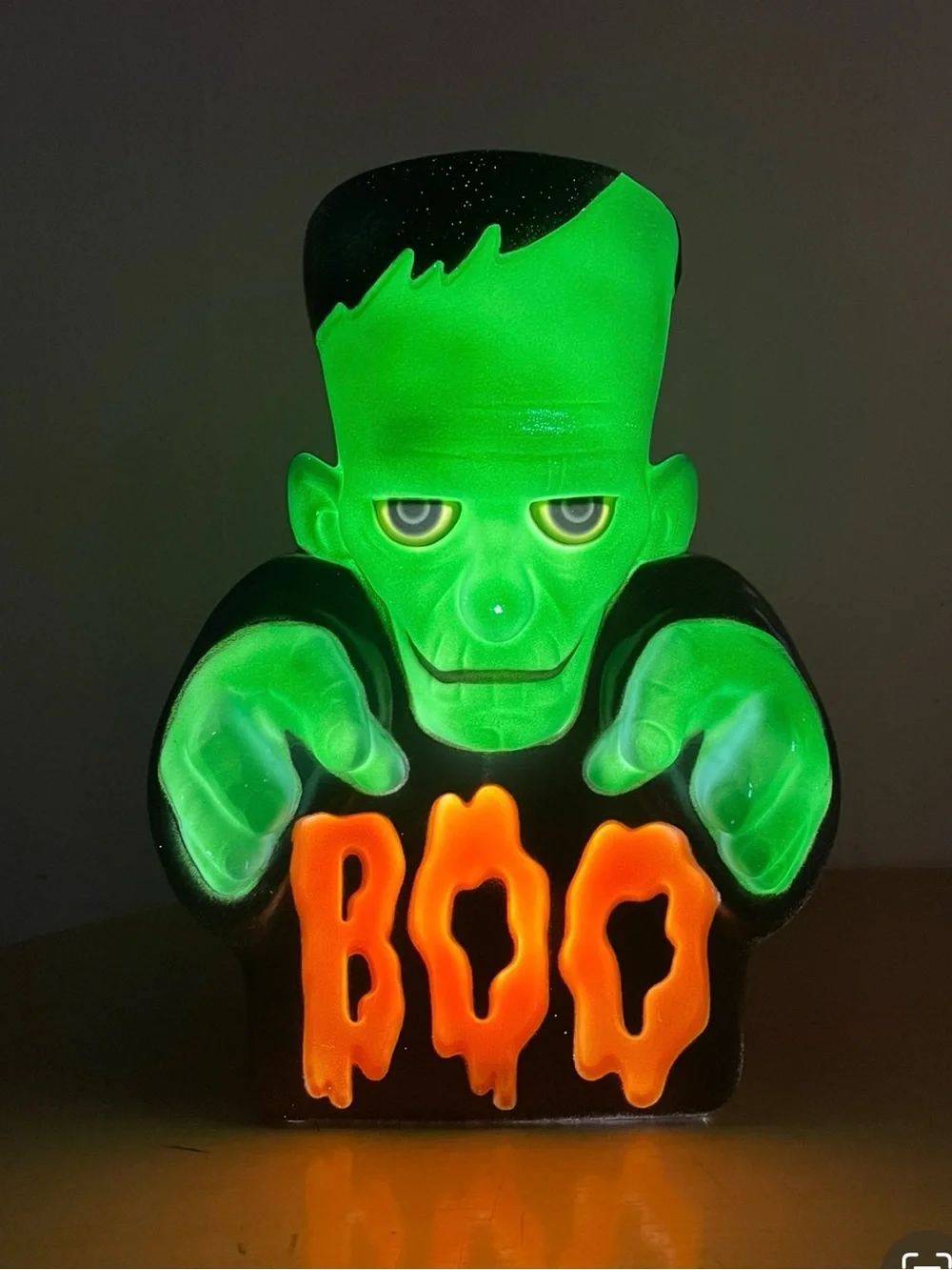 Target 12” Light Up Glow Mold Frankenstein 'BOO' Halloween Decor